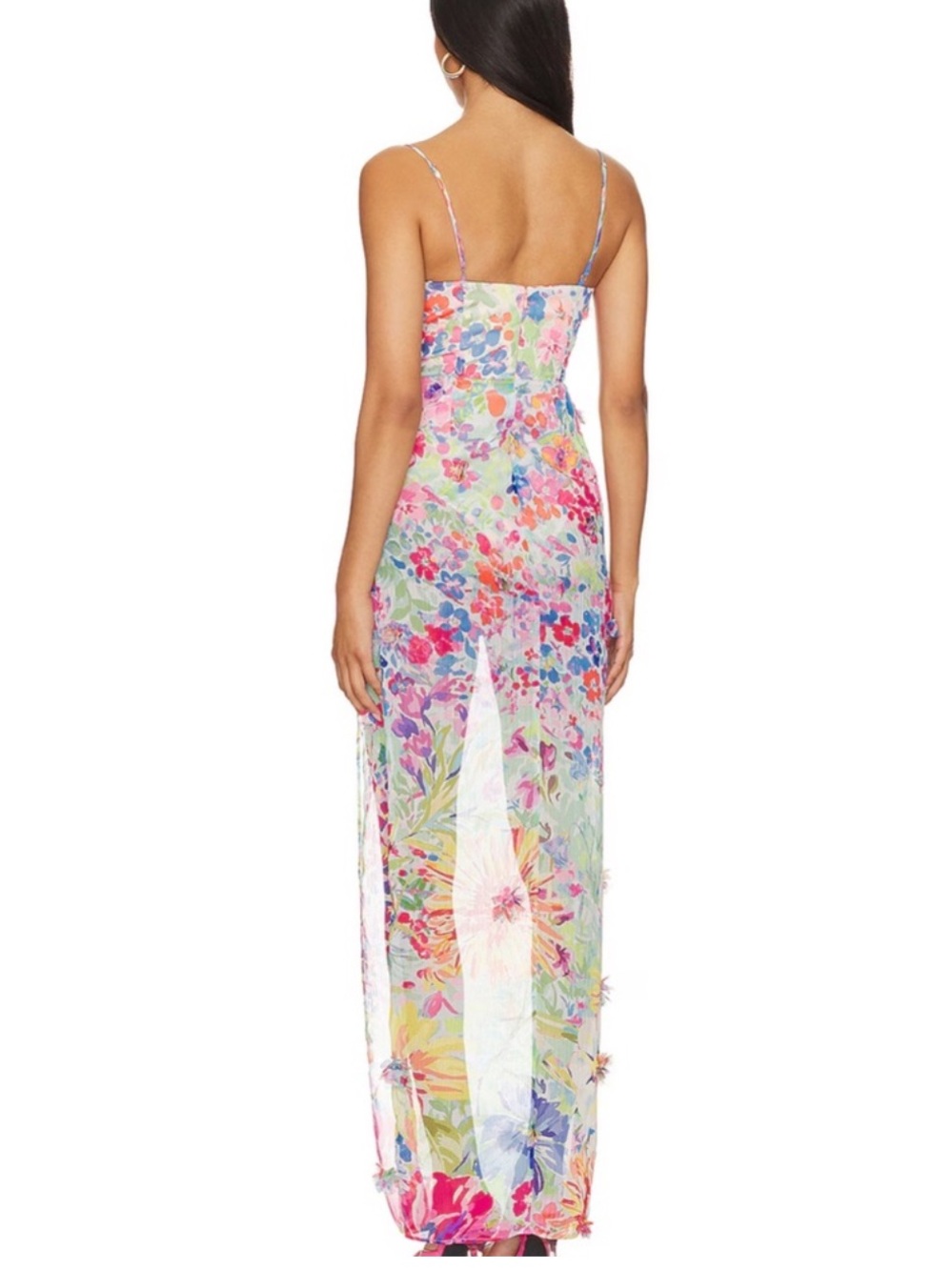 NBD Idres Maxi Dress in Floral Multi - Picture 3 of 8